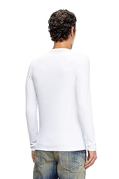 Diesel D-RIBBER-T-Shirt-LS with D-Patch | Amazon.com